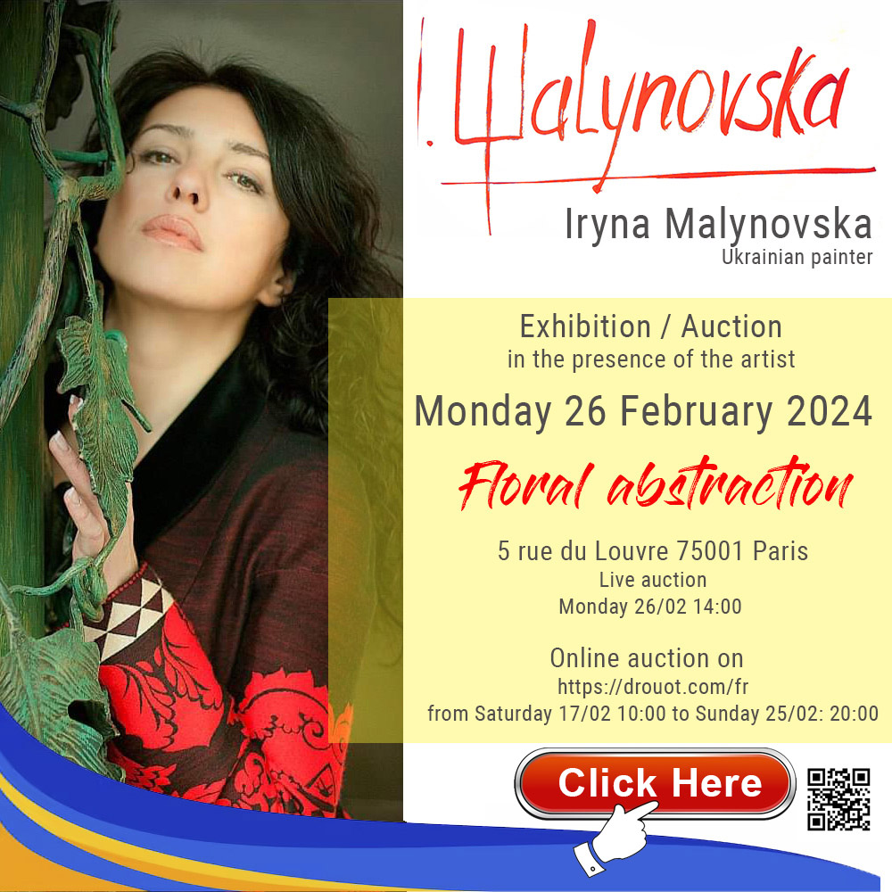 exhibition iryna malynovska Paris 23 février 2024